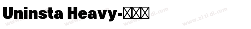 Uninsta Heavy字体转换